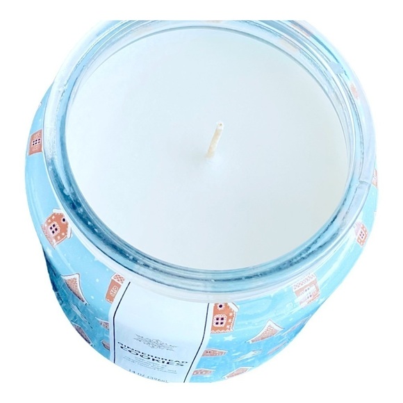 🩵Gingerbread Candle Gingerbread Cookie Scent 14oz Decorative Jar & White Candle - Picture 4 of 4
